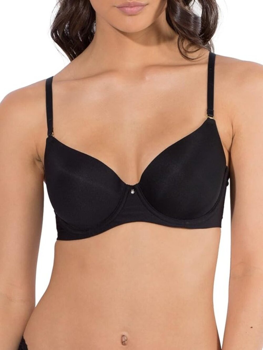 Smart & Sexy Women's Perfect Demi T-Shirt Bra 34DD NWT Black 876